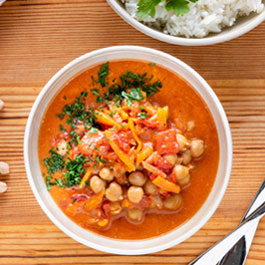 Chickpea coconut curry