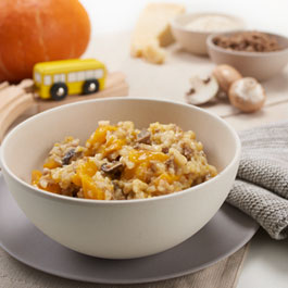 Beef and pumpkin risotto