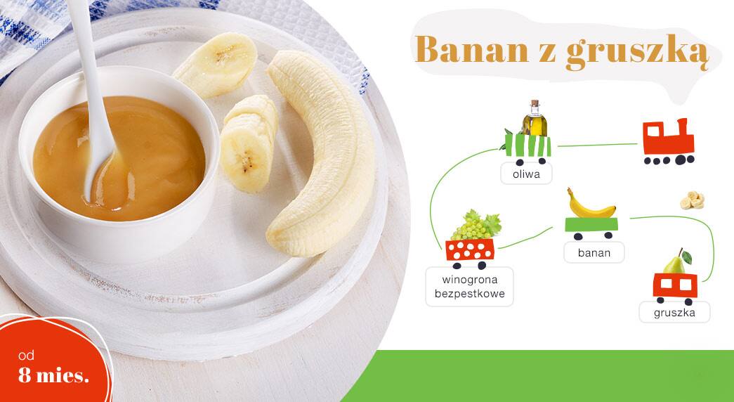 banan z gruszką