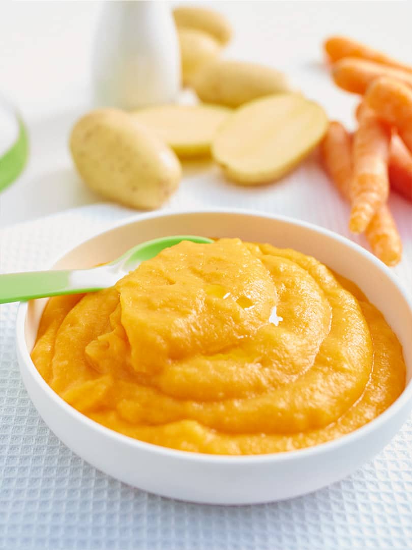 Baby Nutrition recipe Carrot potato purée