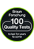 Braun Forschung - 100 quality test