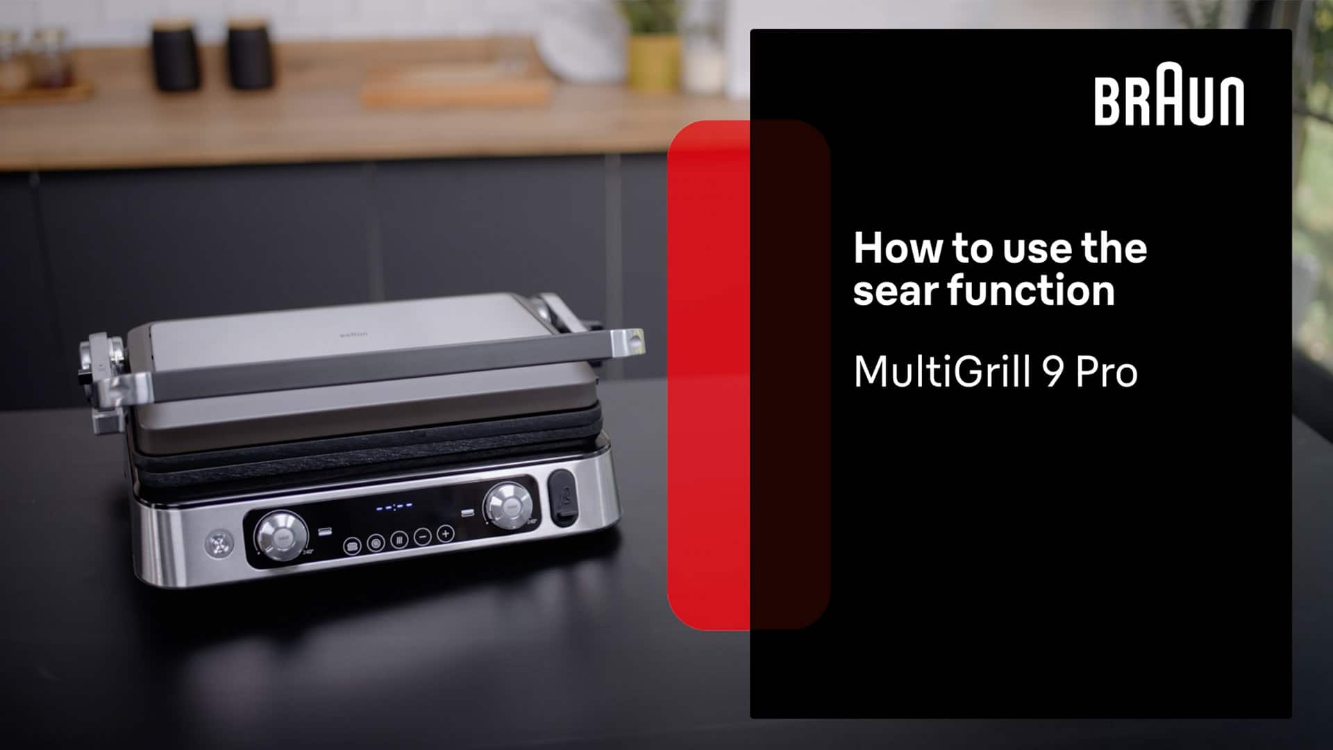 Braun MultiGrill 9 Pro | How to Use the Sear Function