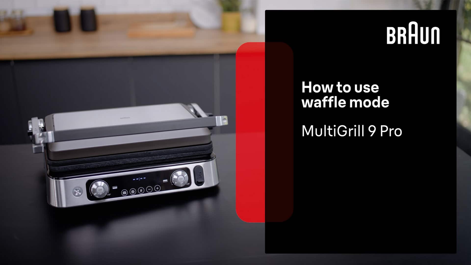 Braun MultiGrill 9 Pro | How to Use the Waffle Mode