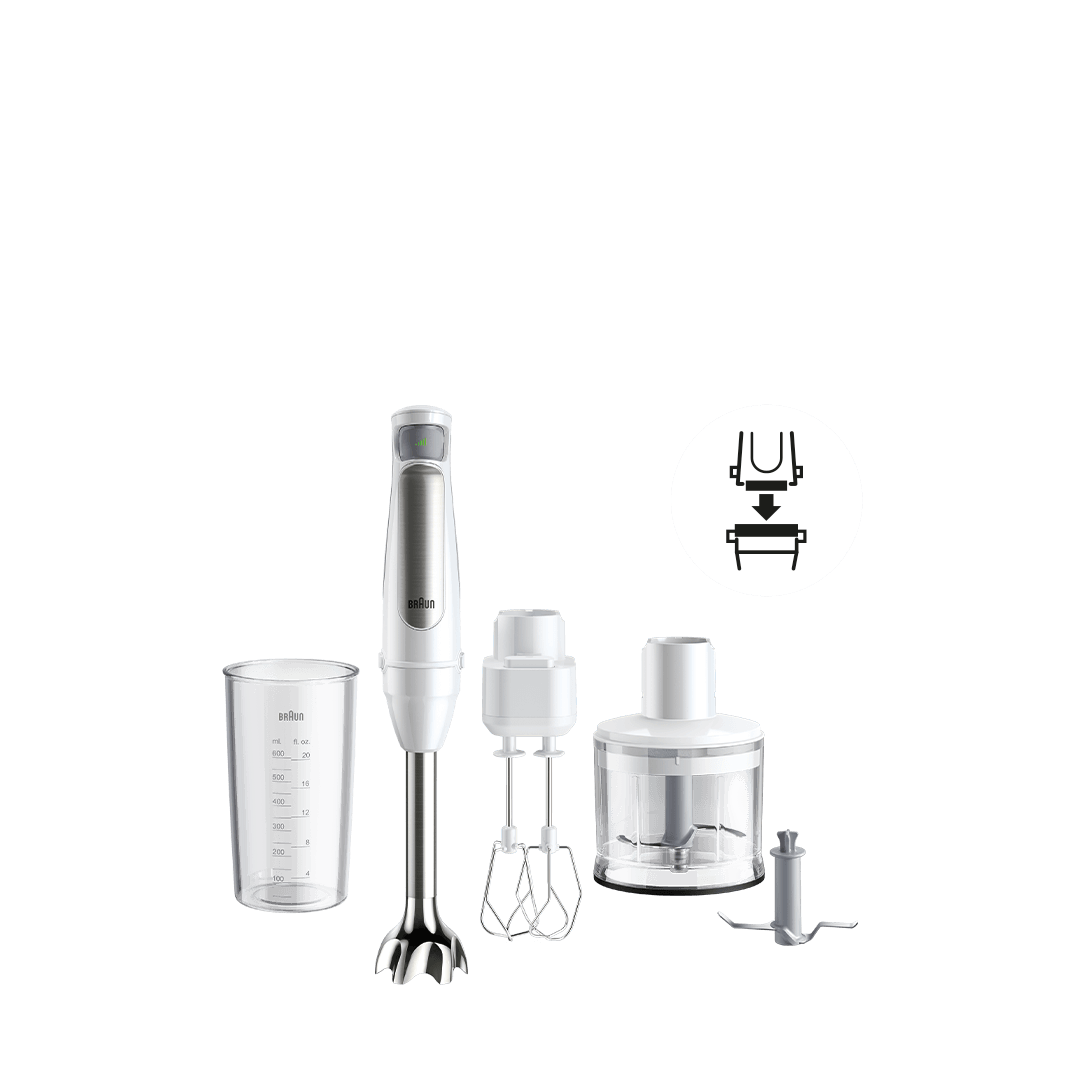 Braun MQ-MQ7035XB White Hand blender with Double Beater accessory