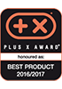 Plus X Award - Best product 2016-2017